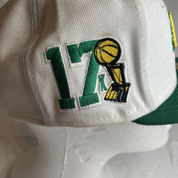 Los Angeles Lakers 7 1/4 White Green Taco Hat NWT - Picture 3 of 7